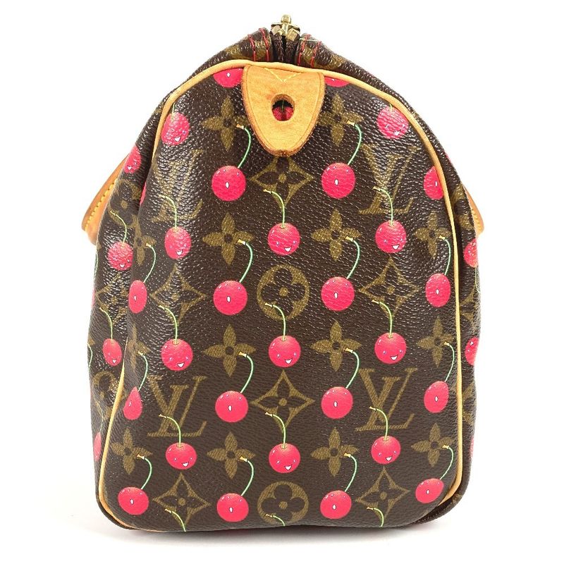 Louis Vuitton Speedy 25 Speedy 25 M95009 Monogram Cherry Canvas Red
