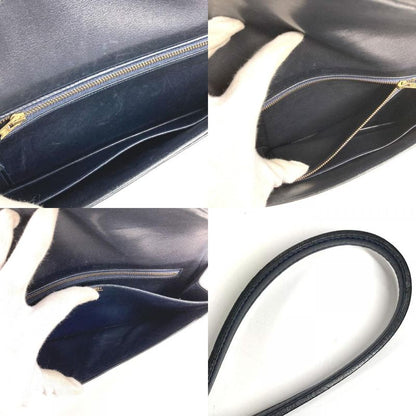 Hermes Shoulder Bag Liddy Box Calf Navy