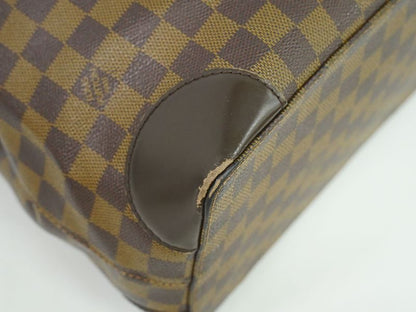Authentic Louis Vuitton LV Hampstead GM Damier Ebène Tote Handbag Brown N51203