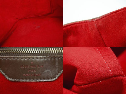 Authentic Louis Vuitton LV Hampstead GM Damier Ebène Tote Handbag Brown N51203