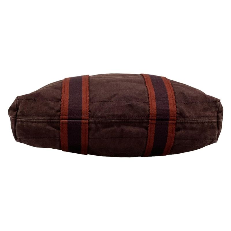 Hermes Fourre Tout Cabas Bordeaux And Red