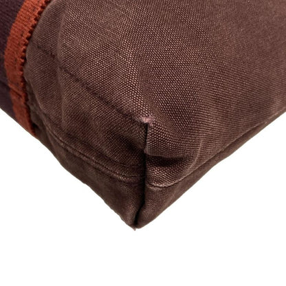 Hermes Fourre Tout Cabas Bordeaux And Red