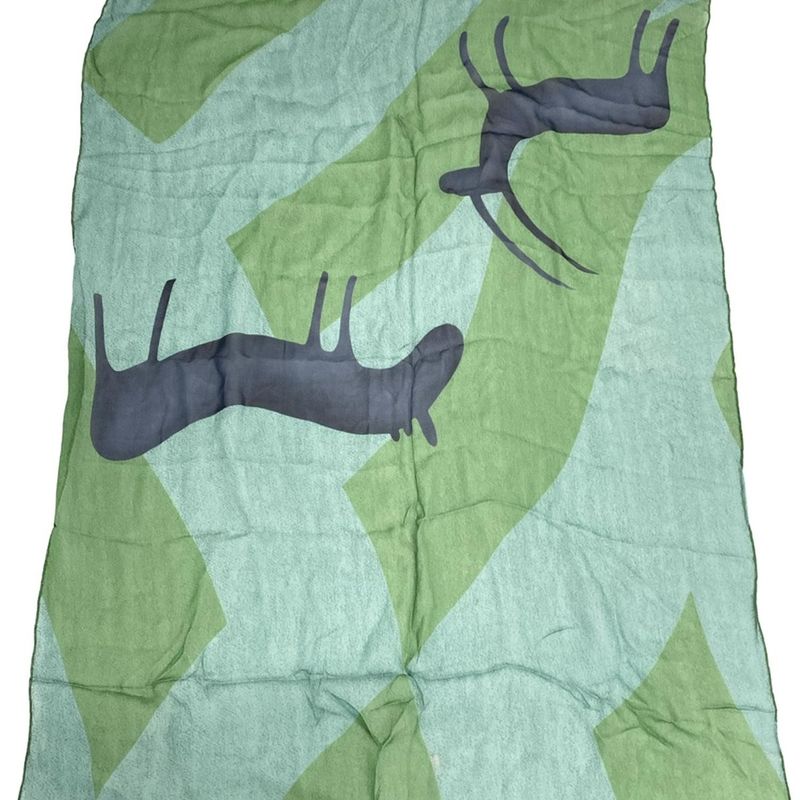 Bvlgari Scarf - Green×navy×multi Animal Print