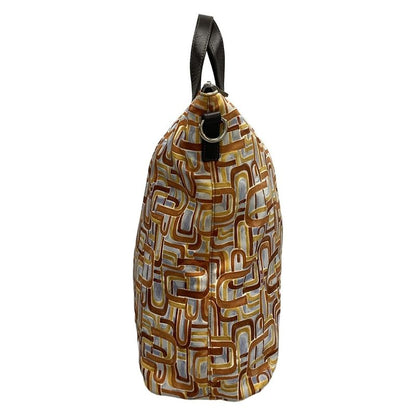 Prada Handbag - B2052a Brown X Light Grey X Multi Leather