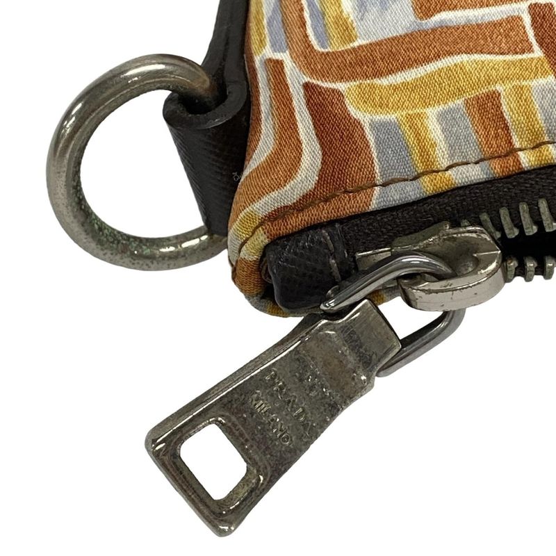 Prada Handbag - B2052a Brown X Light Grey X Multi Leather