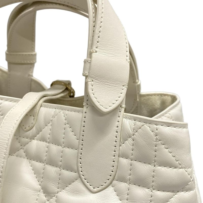 Dior/christian Dior Tote Bag Toujours Bag Small M2822osnw_m030 White Macrocanage