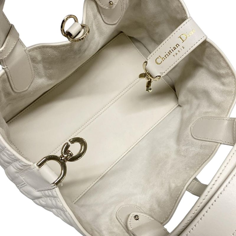 Dior/christian Dior Tote Bag Toujours Bag Small M2822osnw_m030 White Macrocanage