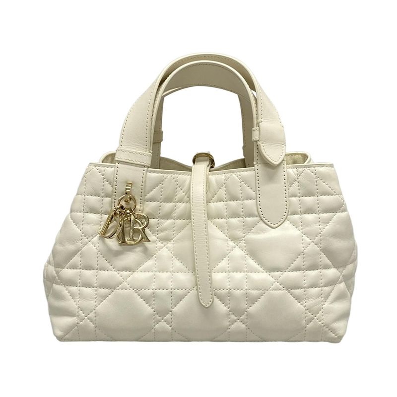 Dior/christian Dior Tote Bag Toujours Bag Small M2822osnw_m030 White Macrocanage