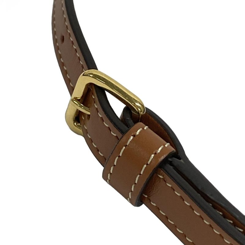 Celine Shoulder Bag Cuir Triomphe Mini Camera Tan (black And Brown) And Multi