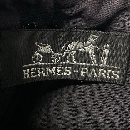 Hermes Tote Bag Amedava Cabas Deux Poches Black And Light Brown Gold Hardware