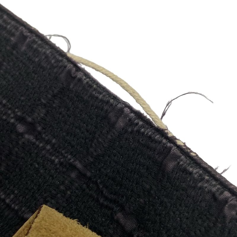 Hermes Tote Bag Amedava Cabas Deux Poches Black And Light Brown Gold Hardware