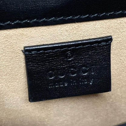 Gucci Shoulder Bag Horsebit 1955 625615 Black Mini Bag Leather