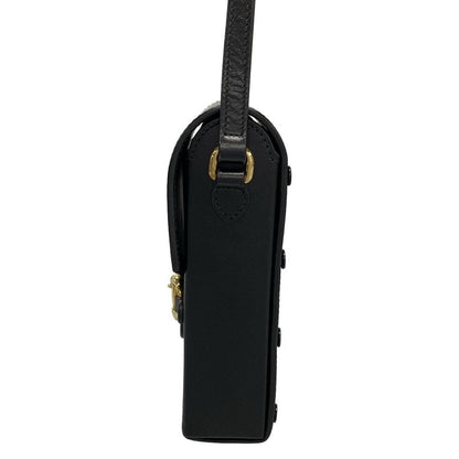 Gucci Shoulder Bag Horsebit 1955 625615 Black Mini Bag Leather