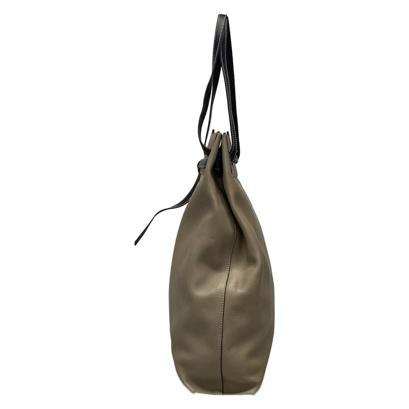 Loewe Tote Bag Razotote Gray-brown-black Leather