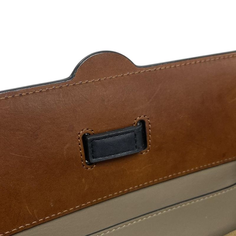 Loewe Tote Bag Razotote Gray-brown-black Leather