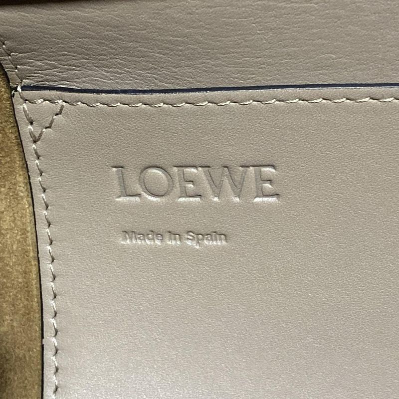 Loewe Tote Bag Razotote Gray-brown-black Leather