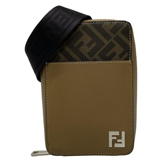 Fendi Shoulder Bag - 7as239 Dark Brown And Light Brown Leather