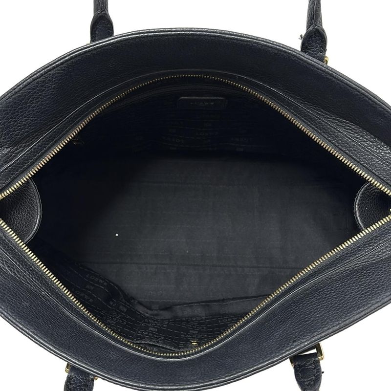 Loewe Handbag Aramoadi Black Mini Boston Leather