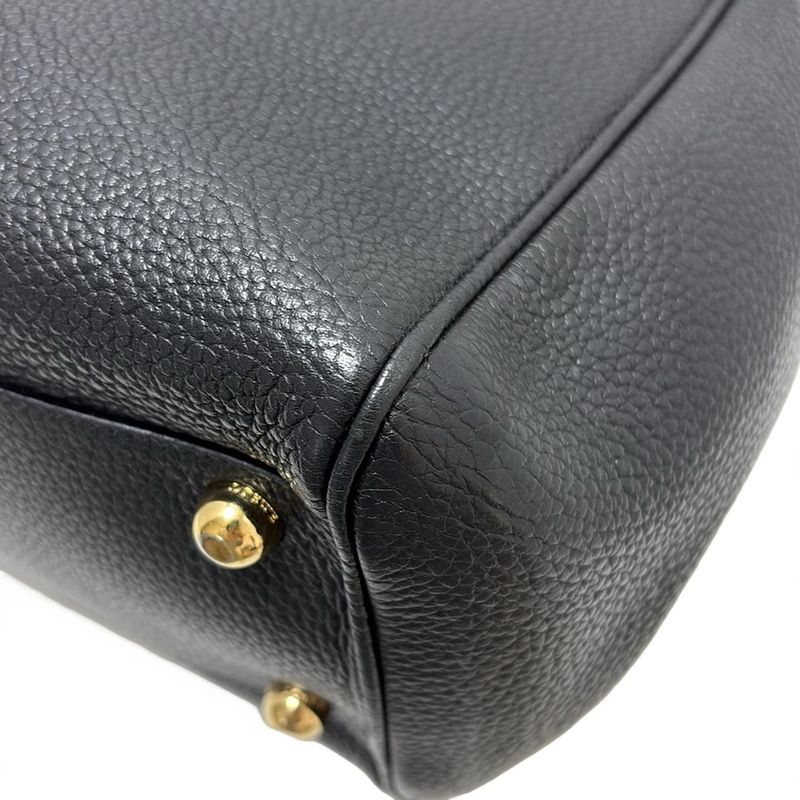 Loewe Handbag Aramoadi Black Mini Boston Leather