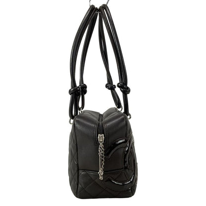 Chanel Shoulder Bag Cambon Line Bow Ring Bag A25171 Dark Brown Leather Lambskin