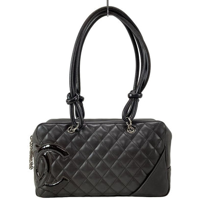 Chanel Shoulder Bag Cambon Line Bow Ring Bag A25171 Dark Brown Leather Lambskin