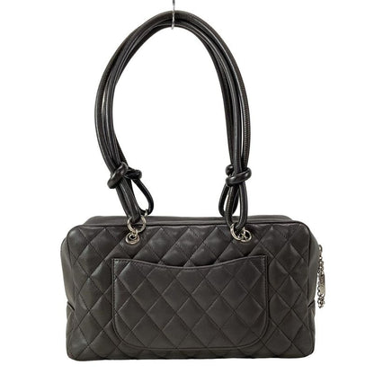 Chanel Shoulder Bag Cambon Line Bow Ring Bag A25171 Dark Brown Leather Lambskin
