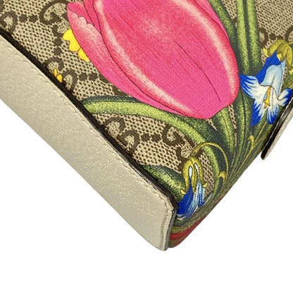 Gucci Shoulder Bag Ophidia GG Flora Small Shoulder Bag 499621 Beige X White X