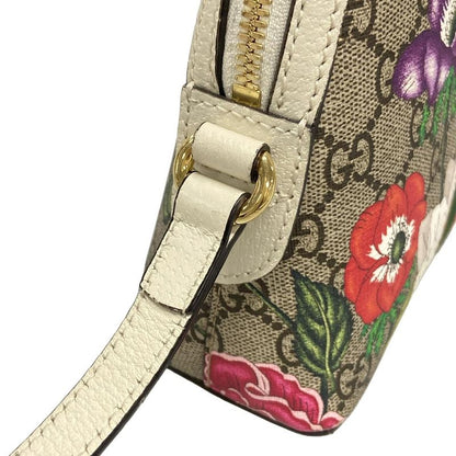 Gucci Shoulder Bag Ophidia GG Flora Small Shoulder Bag 499621 Beige X White X