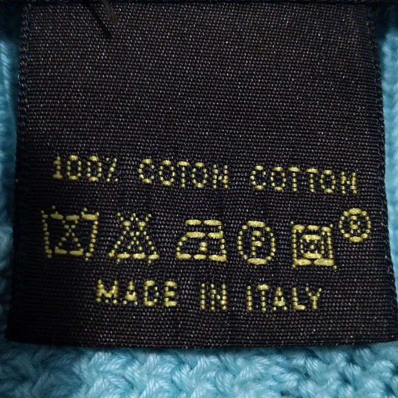 Louis Vuitton Long Sleeve Sweater Size M Men's - Light Blue Cotton Sweater