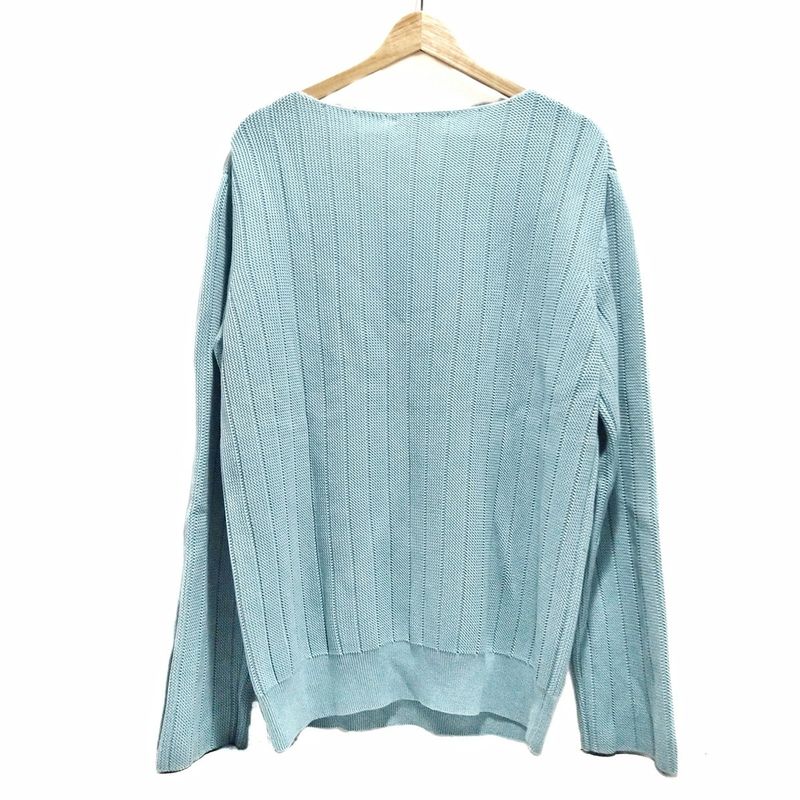 Louis Vuitton Long Sleeve Sweater Size M Men's - Light Blue Cotton Sweater