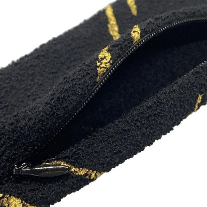 Chanel Gloves Women's Matelasse Pattern Black Arm Cabas