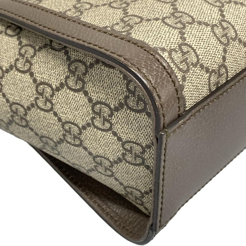 Gucci Ophidia GG Small Tote Bag 547551 Beige X Dark Brown X Multi Leather