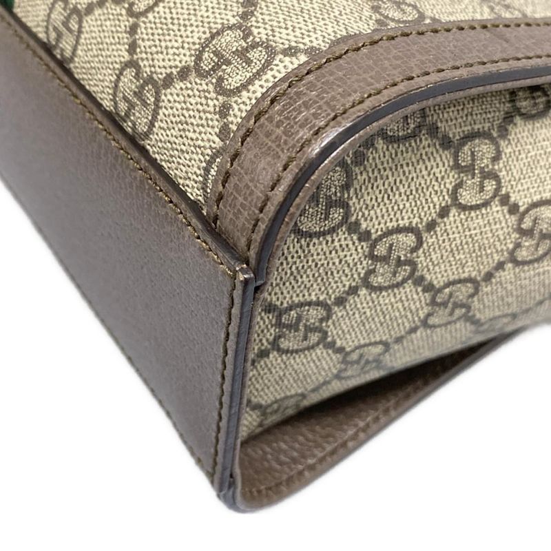 Gucci Ophidia GG Small Tote Bag 547551 Beige X Dark Brown X Multi Leather