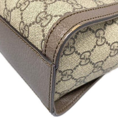 Gucci Ophidia GG Small Tote Bag 547551 Beige X Dark Brown X Multi Leather