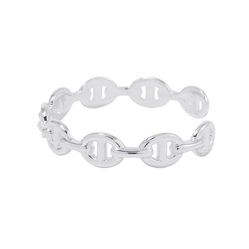 Hermes Bracelet Chaine D'ancre Bangle Silver