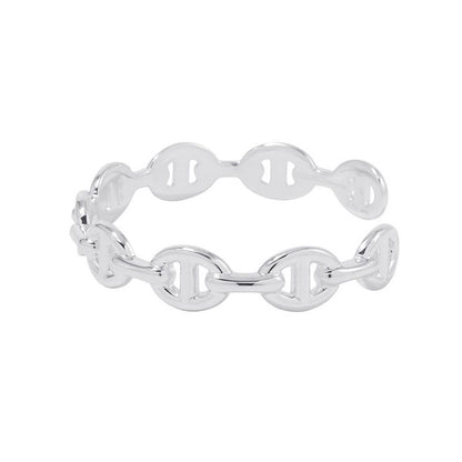 Hermes Bracelet Chaine D'ancre Bangle Silver