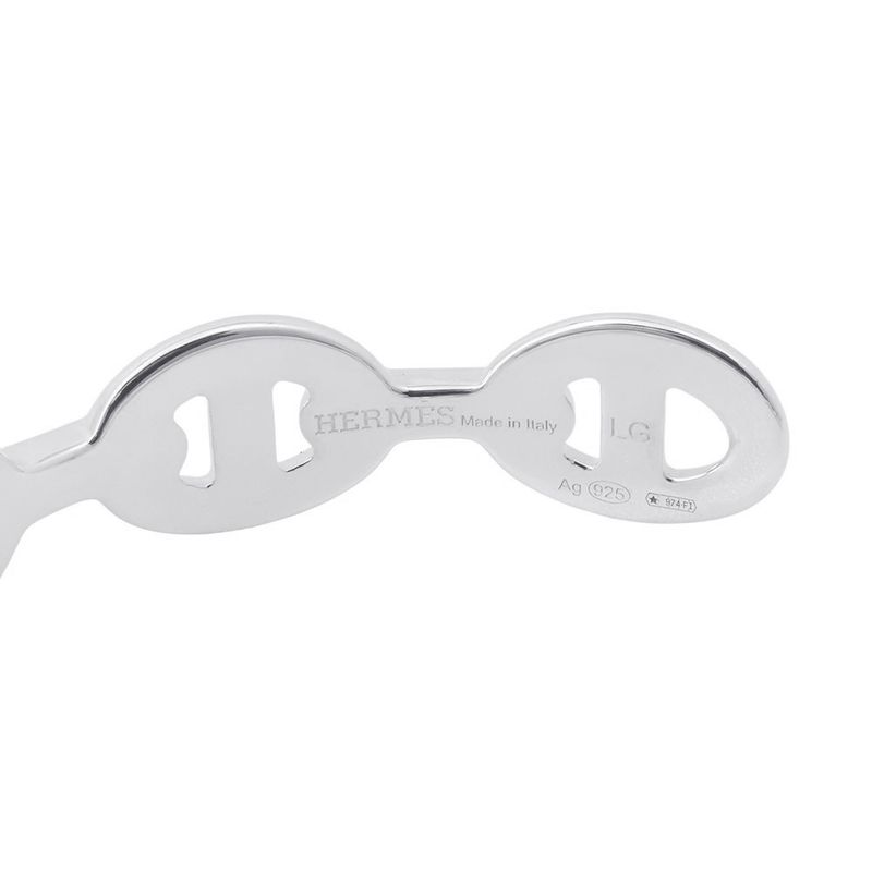 Hermes Bracelet Chaine D'ancre Bangle Silver