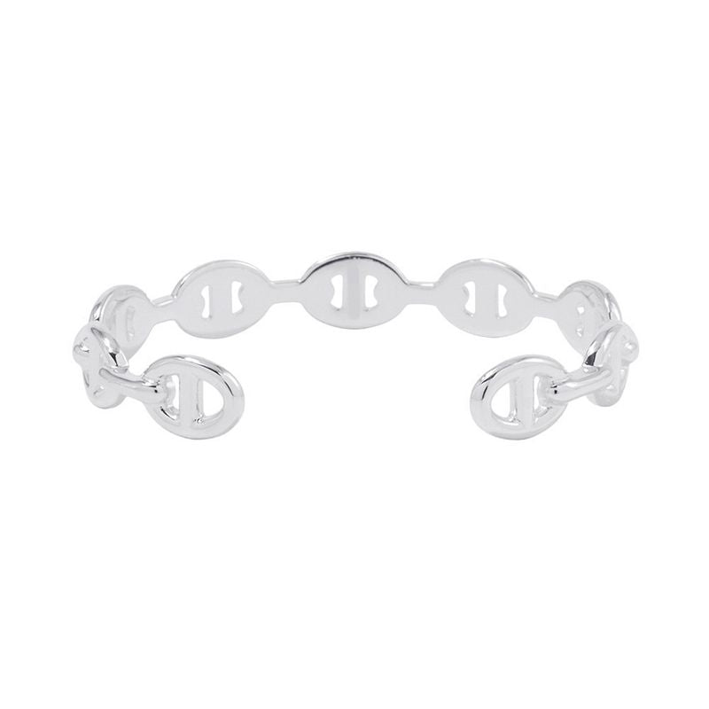 Hermes Bracelet Chaine D'ancre Bangle Silver
