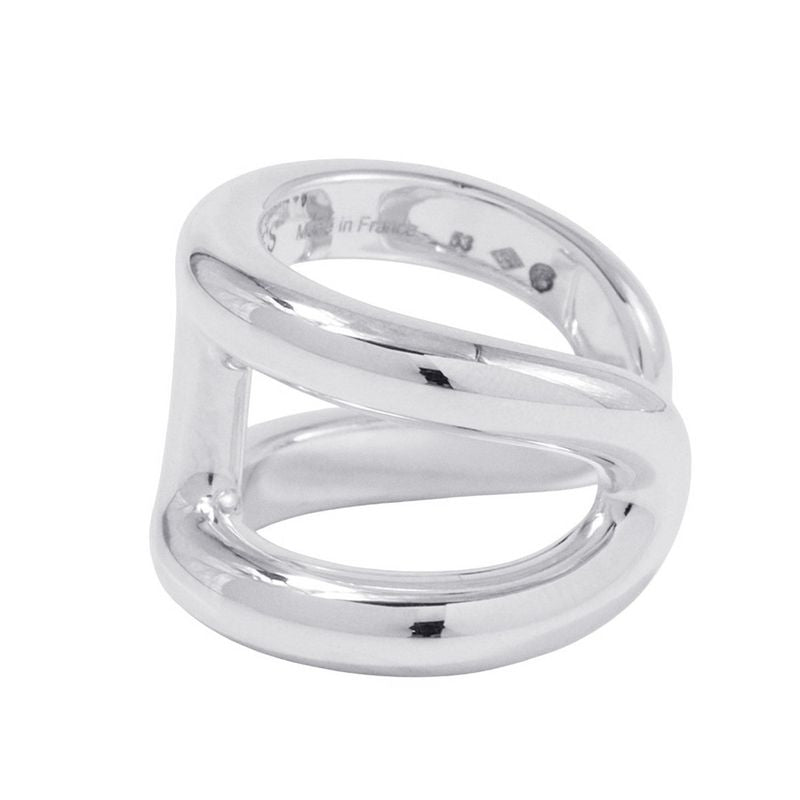 Hermes Ring Osmose GM Silver 53