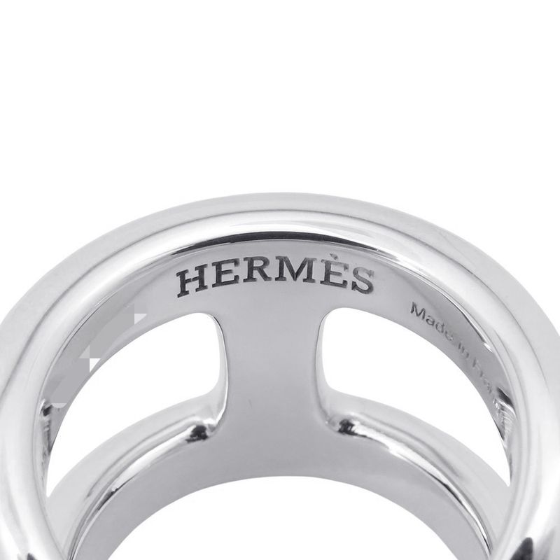 Hermes Ring Osmose GM Silver 53