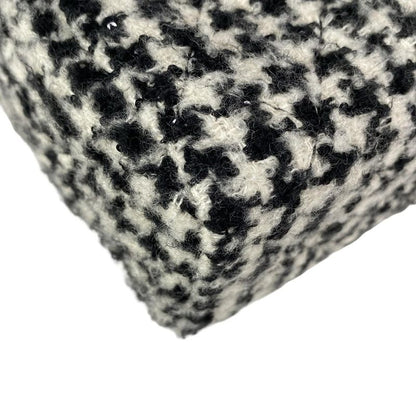 Chanel Shoulder Bag Mini Matelasse Ivory And Black Leather