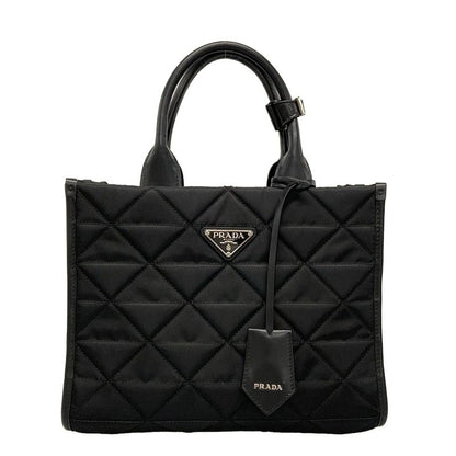 Prada Tote Bag - 1ba354 Black Quilted Leather