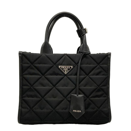 Prada Tote Bag - 1ba354 Black Quilted Leather