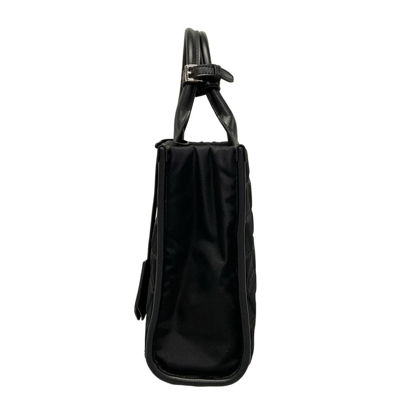 Prada Tote Bag - 1ba354 Black Quilted Leather