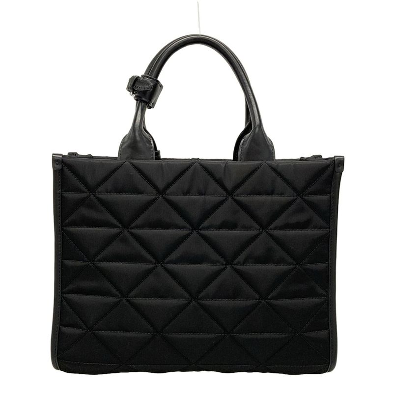 Prada Tote Bag - 1ba354 Black Quilted Leather