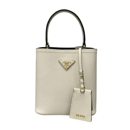 Prada Handbag Paniesmall 1ba217 White Leather