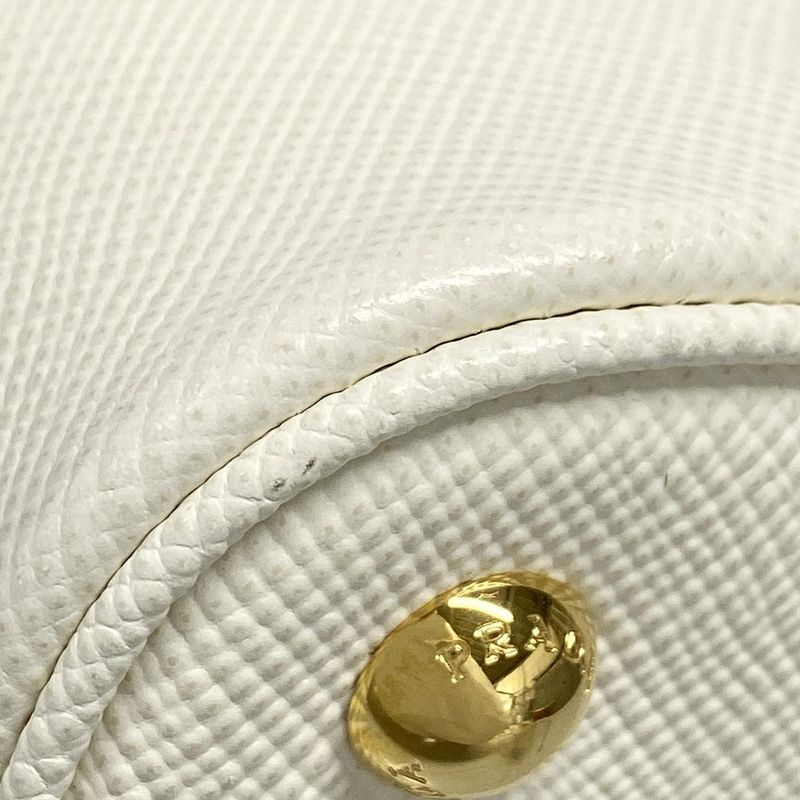 Prada Handbag Paniesmall 1ba217 White Leather