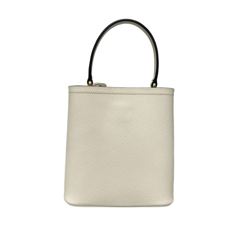 Prada Handbag Paniesmall 1ba217 White Leather