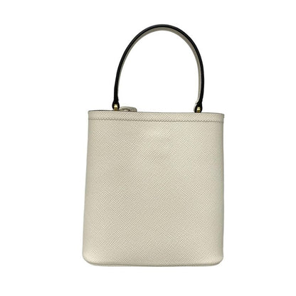 Prada Handbag Paniesmall 1ba217 White Leather