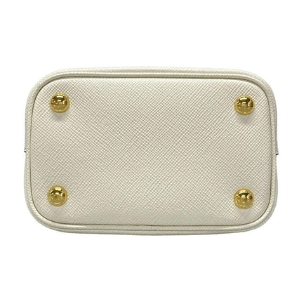 Prada Handbag Paniesmall 1ba217 White Leather